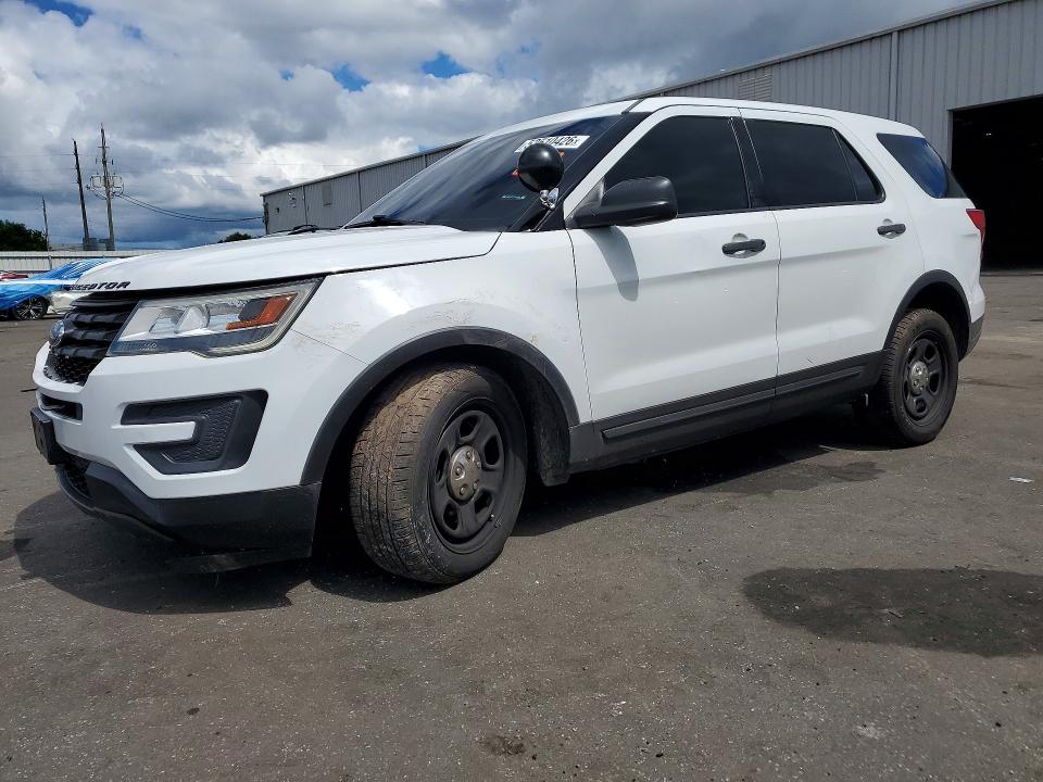 2018 Ford Police VIN 1FM5K8AR5JGA83764 COPART salvage auction — FRONT END, Fl - Cert Of Title-Police Slvg Rbld, sold $2,300 on 2026-07-16 (photo 1)