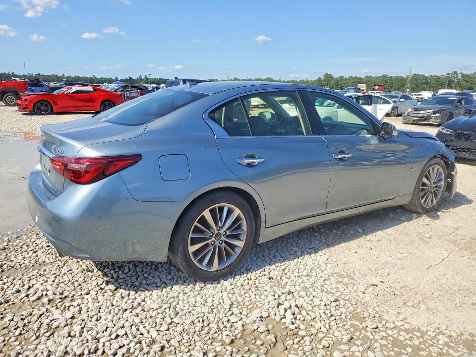 2018 Infiniti Q50 VIN JN1EV7AP2JM364350 COPART salvage auction — FRONT END, Tx - Salvage Vehicle Title, sold $2,850 on 2026-07-31 (photo 3)
