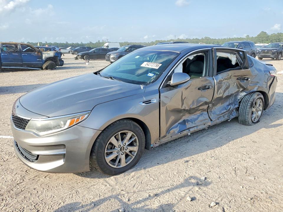 2018 Kia Optima VIN 5XXGT4L39JG201222 COPART salvage auction — SIDE, Tx - Salvage Vehicle Title, sold $150 on 2026-07-21 (photo 1)