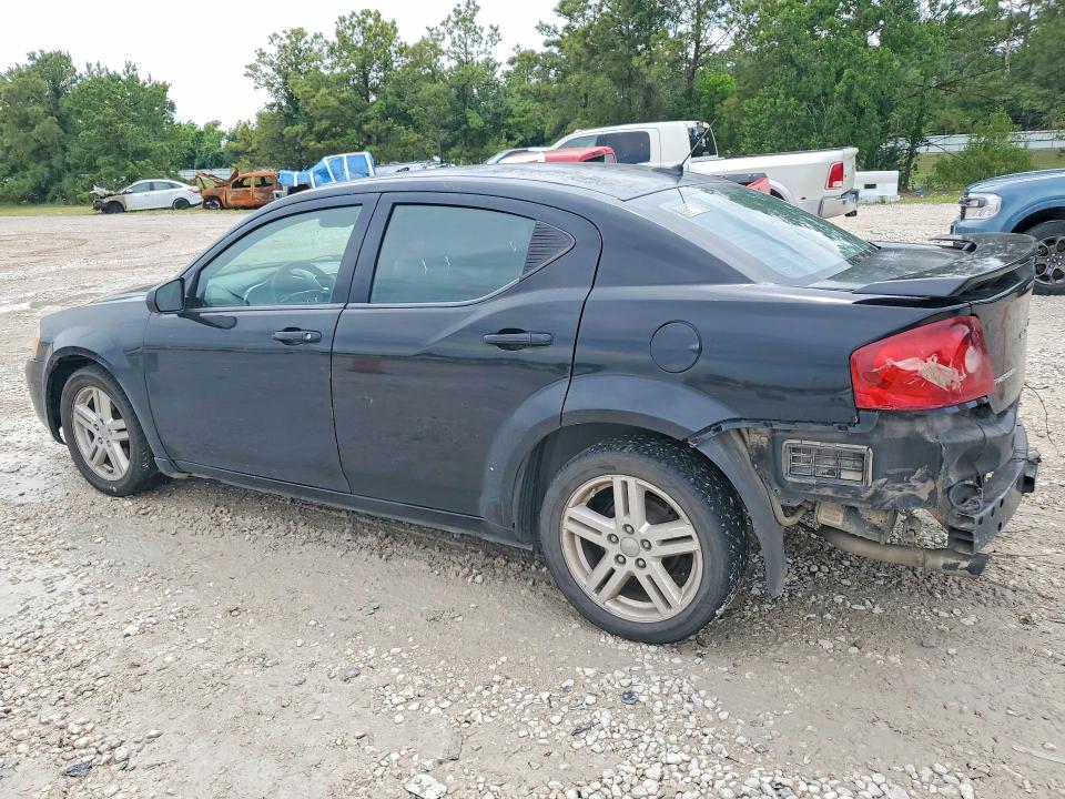 2013 Dodge Avenger VIN 1C3CDZAG8DN668885 COPART salvage auction — REAR END, TX - CERT OF TITLE-REBUILT SALVAGE, sold $550 on 2026-07-03 (photo 2)