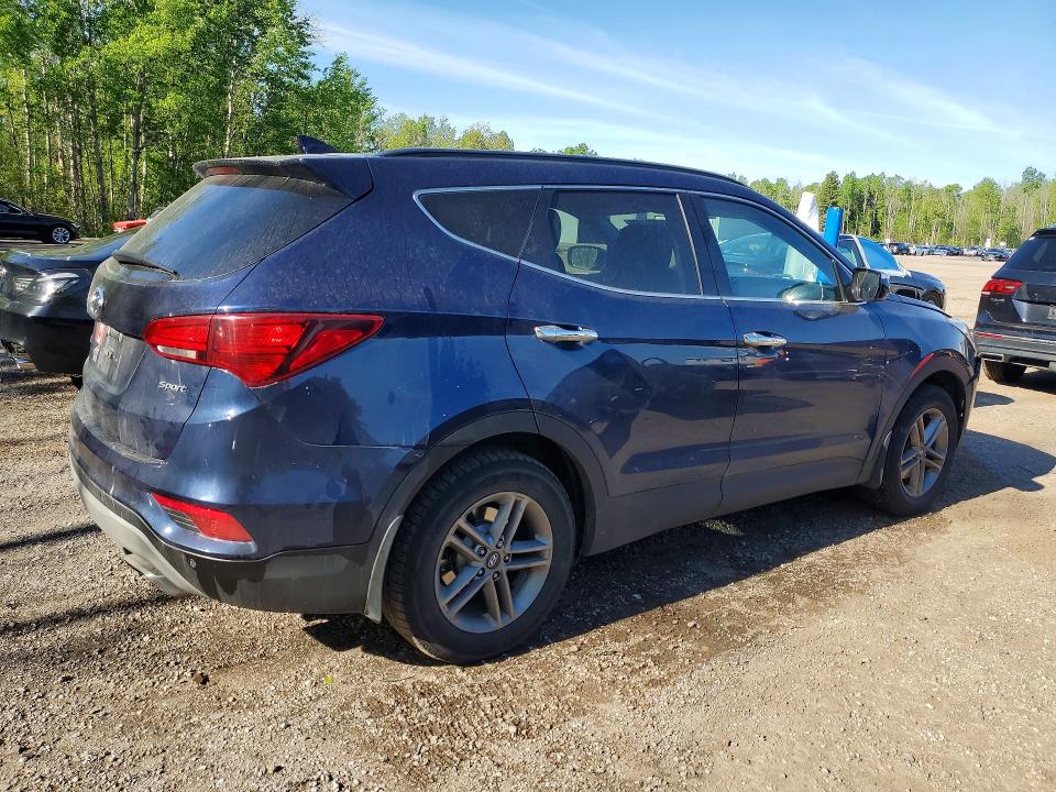 2018 Hyundai Santa fe VIN 5XYZU3LB8JG558488 COPART salvage auction — FRONT END, On - Permit Salvage, sold $350 on 2026-07-23 (photo 3)