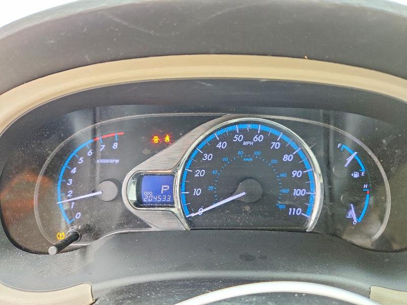 2011 Toyota Sienna VIN 5TDYK3DC5BS131086 COPART salvage auction — FRONT END, CA - SALVAGE CERTIFICATE, sold $2,250 on 2026-07-13 (photo 9)