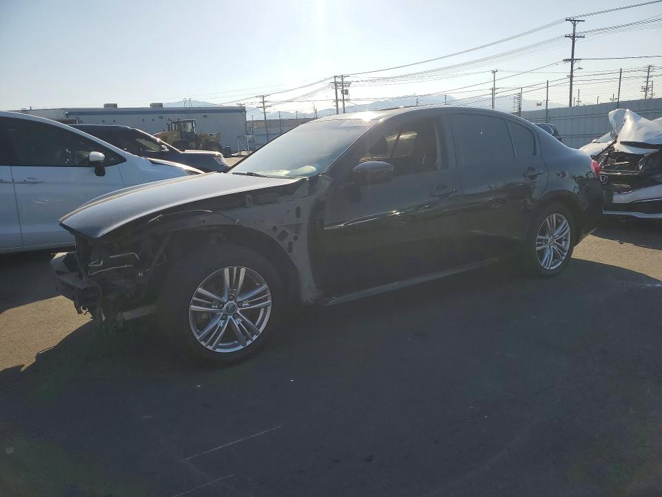 2013 Infiniti G VIN JN1CV6AP2DM724920 COPART salvage auction — FRONT END, Ca - Salvage Certificate, sold $2,200 on 2026-07-13 (photo 1)