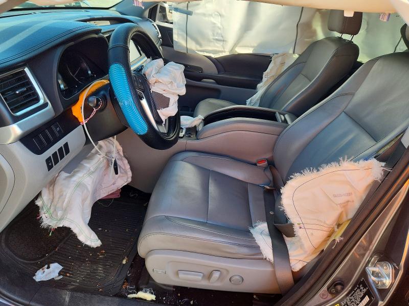 2014 Toyota Highlander VIN 5TDJKRFH4ES031501 COPART salvage auction — FRONT END, Or - Salvage Title Certificate, sold $125 on 2026-07-29 (photo 7)