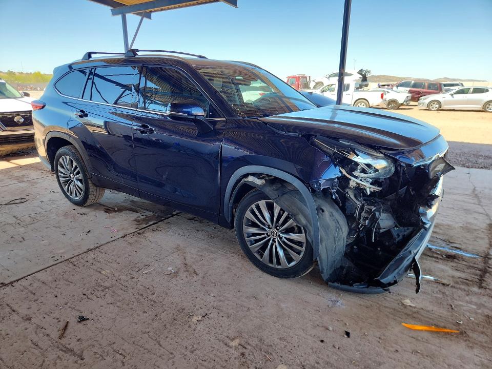 2020 Toyota Highlander VIN 5TDFZRAH6LS026645 COPART salvage auction — FRONT END, Az - Cert Of Title - Salvage, sold $14,600 on 2026-07-02 (photo 4)
