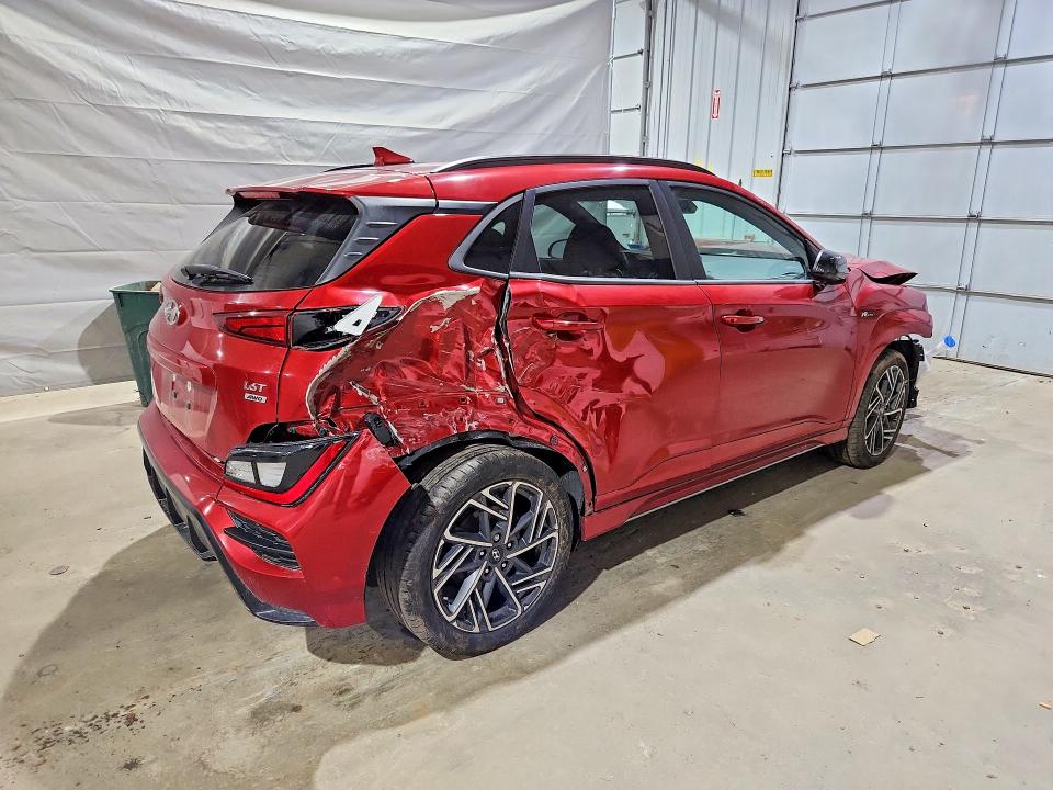 2022 Hyundai Kona VIN KM8K3CA36NU926487 COPART salvage auction — FRONT END, Nh - Cert Of Title-Salvage, sold $500 on 2026-07-16 (photo 3)
