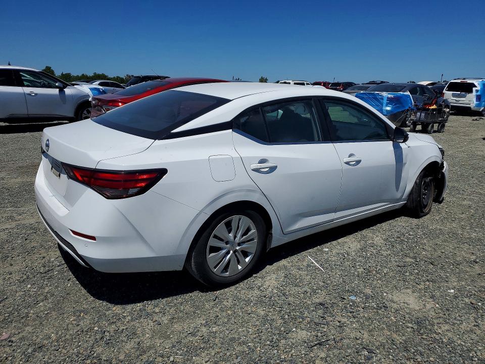 2022 Nissan Sentra VIN 3N1AB8BV7NY287407 COPART salvage auction — FRONT END, Ca - Salvage Certificate, sold $2,600 on 2026-07-02 (photo 3)