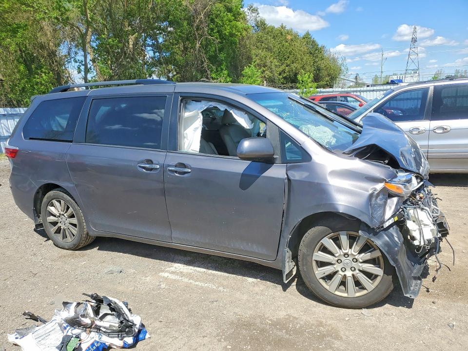 2017 Toyota Sienna VIN 5TDDZ3DC4HS160484 COPART salvage auction — FRONT END, On - Permit Salvage, sold $2,400 on 2026-07-07 (photo 4)