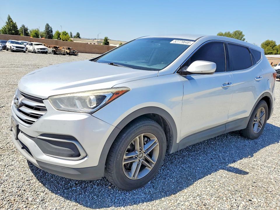 2018 Hyundai VIN 5XYZT3LB7JG568142 COPART salvage auction — REAR END, Ca - Salvage Certificate, sold $2,950 on 2026-07-15 (photo 1)