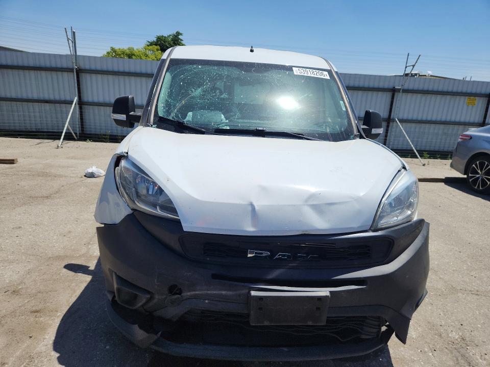 2021 Ram Promaster city VIN ZFBHRFAB2M6V39933 COPART salvage auction — FRONT END, Ca - Salvage Certificate, sold $2,100 on 2026-07-15 (photo 5)