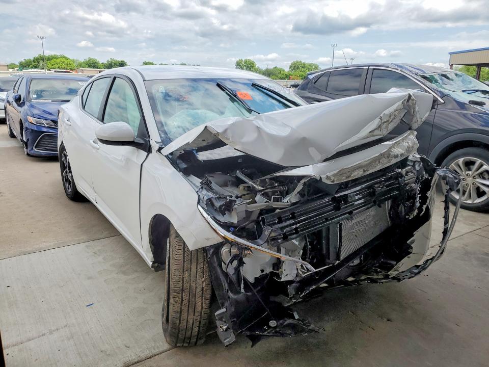 2025 Nissan Sentra VIN 3N1AB8CV6SY394636 COPART salvage auction — FRONT END, Tx - Salvage Vehicle Title, sold $1,500 on 2026-07-02 (photo 4)