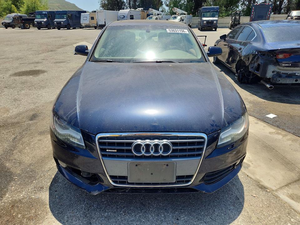 2011 Audi A4 VIN WAUMFAFL3BN044682 COPART salvage auction — MINOR DENT/SCRATCHES, CA - DIS/DLR/EXP ONLY CLEAN TITLE, sold $300 on 2026-07-14 (photo 5)