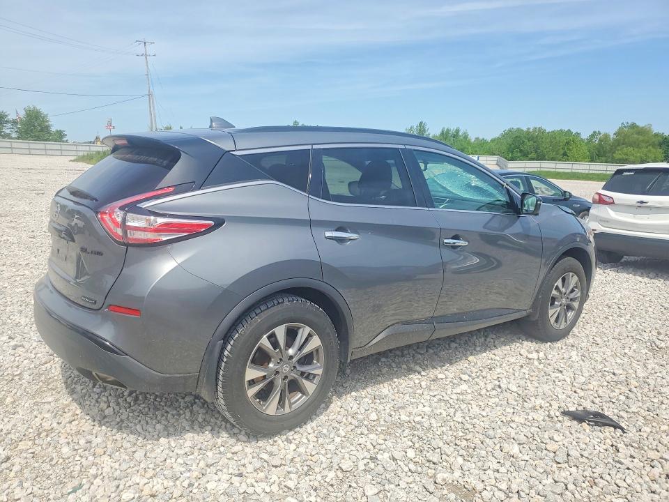 2018 Nissan Murano VIN 5N1AZ2MH0JN148400 COPART salvage auction — FRONT END, Mi - Certificate Of Title, sold $4,900 on 2026-07-09 (photo 3)