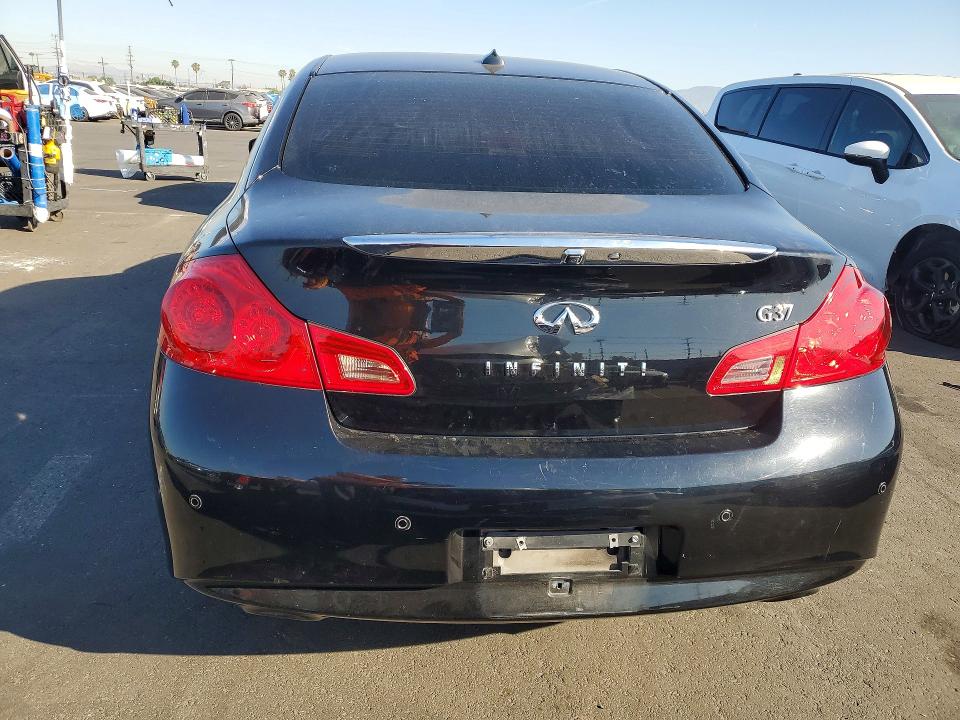 2013 Infiniti G VIN JN1CV6AP2DM724920 COPART salvage auction — FRONT END, Ca - Salvage Certificate, sold $2,200 on 2026-07-13 (photo 6)