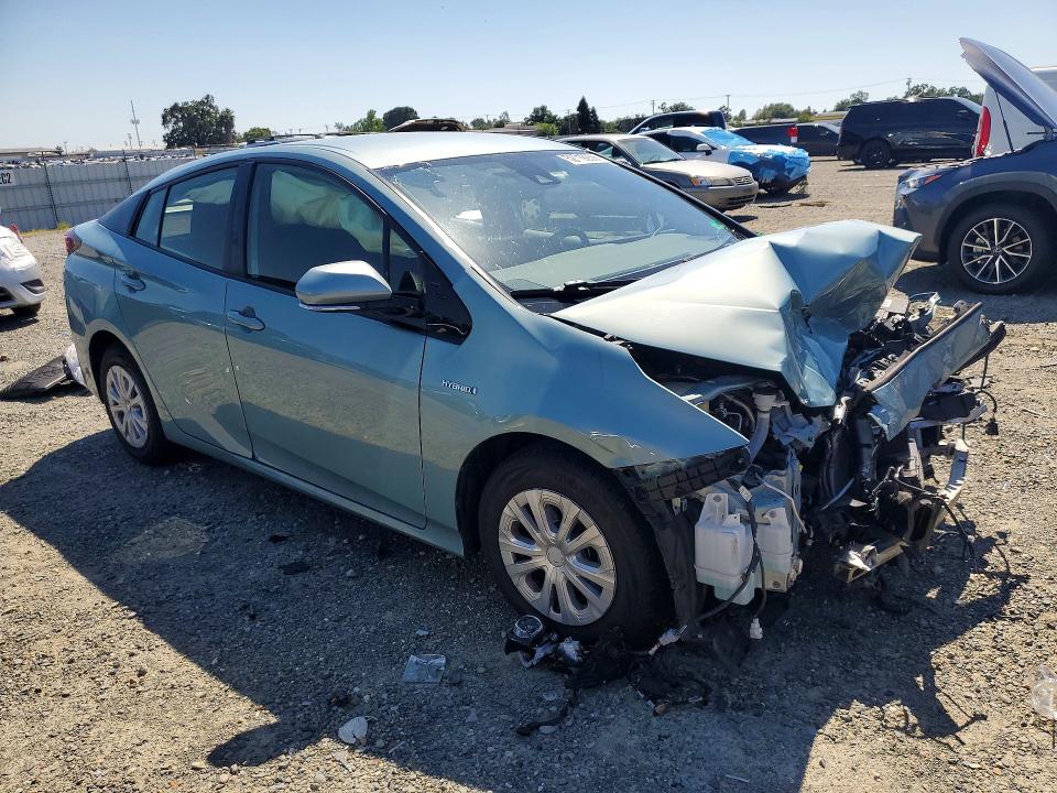 2020 Toyota Prius VIN JTDKARFU8L3119891 COPART salvage auction — FRONT END, Ca - Salvage Certificate, sold $1,900 on 2026-07-07 (photo 4)