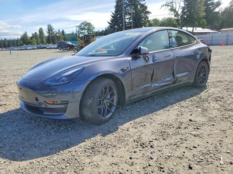 2023 Tesla Model 3 VIN 5YJ3E1EA4PF701982 COPART salvage auction — SIDE, Salvage Title, sold $7,800 on 2026-07-10 (photo 1)