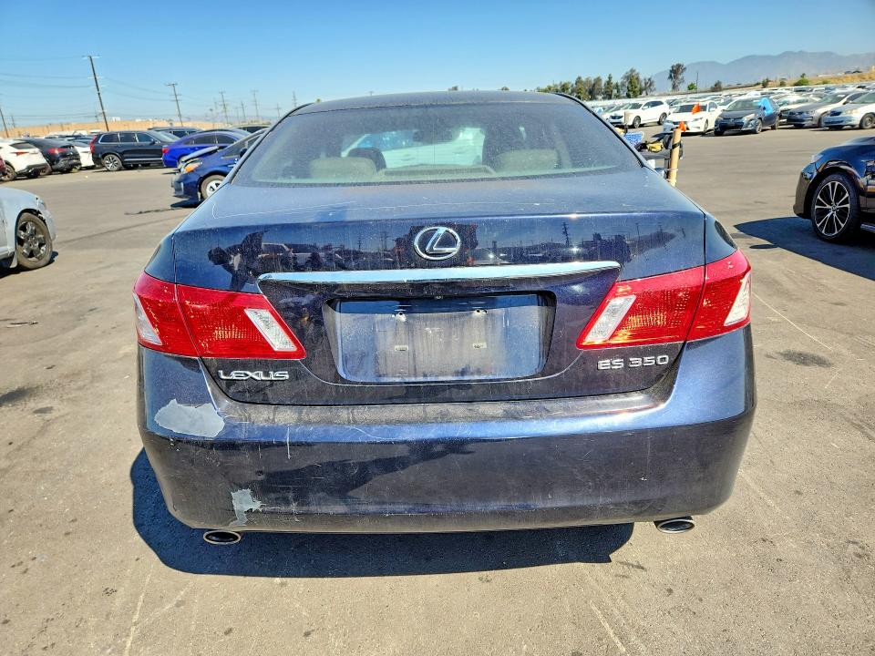 2009 Lexus ES VIN JTHBJ46G592307634 COPART salvage auction — VANDALISM, Ca - Salvage Certificate, sold $400 on 2026-07-13 (photo 6)