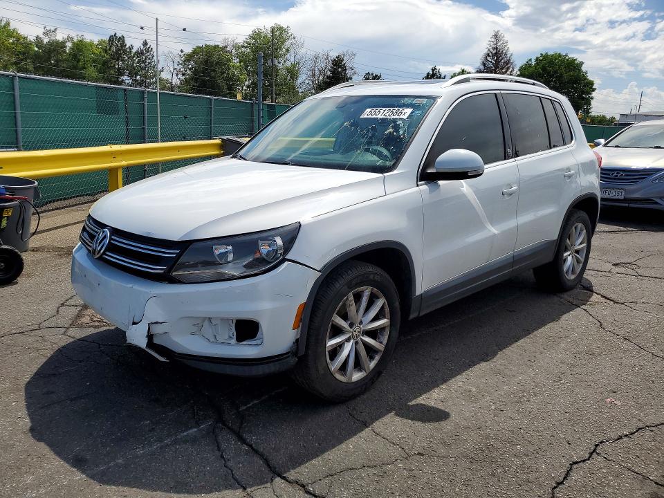 2017 Volkswagen Tiguan VIN WVGRV7AX7HK016737 COPART salvage auction — FRONT END, Oh - Dis/Dlr/Exp Only Clean Title, sold $1,150 on 2026-07-09 (photo 1)