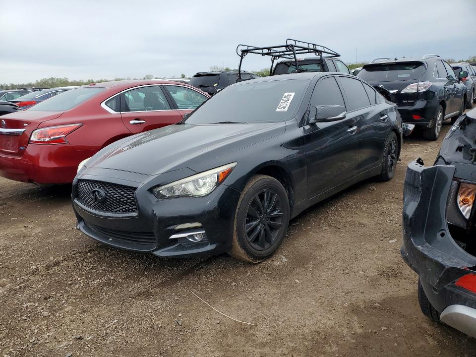 2016 Infiniti VIN JN1CV7AR6GM251776 COPART salvage auction — REAR END, Il - Salvage Certificate, sold $1,200 on 2026-07-21 (photo 1)