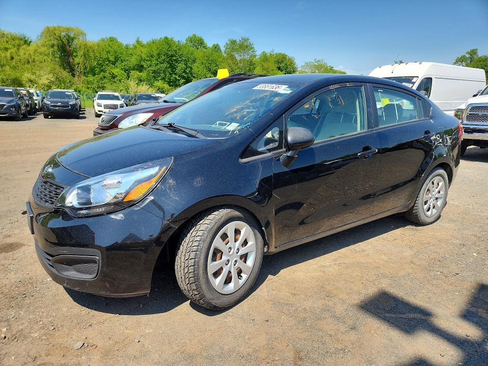 2013 Kia Rio VIN KNADM4A34D6268099 COPART salvage auction — FRONT END, Ny - Certificate Of Title, sold $1,550 on 2026-07-09 (photo 1)