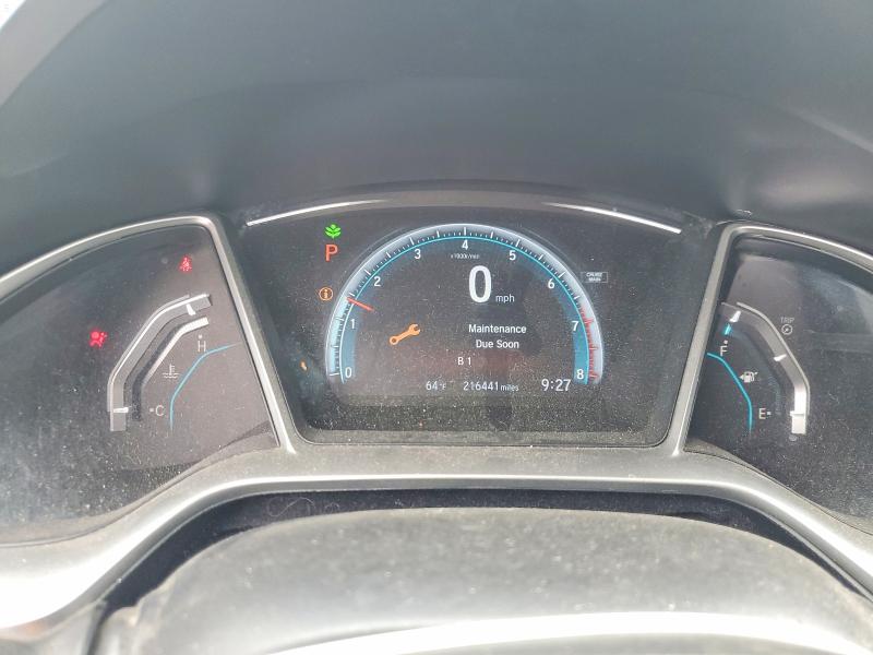 2018 Honda Civic VIN 2HGFC2F77JH510779 COPART salvage auction — FRONT END, CA - SALVAGE CERTIFICATE, sold $2,500 on 2026-07-02 (photo 9)