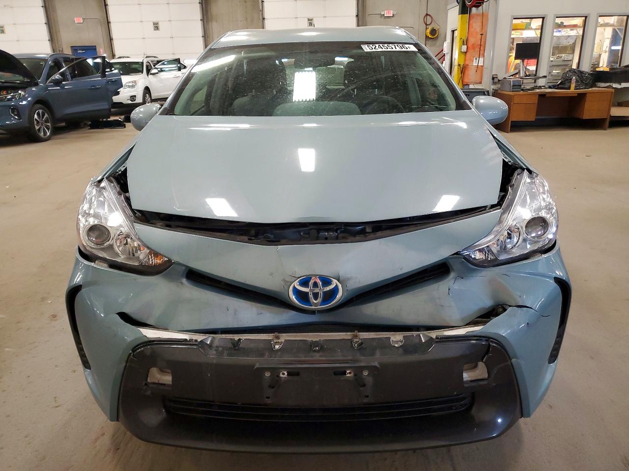 2015 Toyota Prius V VIN JTDZN3EU8FJ038861 COPART salvage auction — Front End, MN - CERT OF TITLE-SALVAGE, sold $2,500 on 2026-07-09 (photo 5)