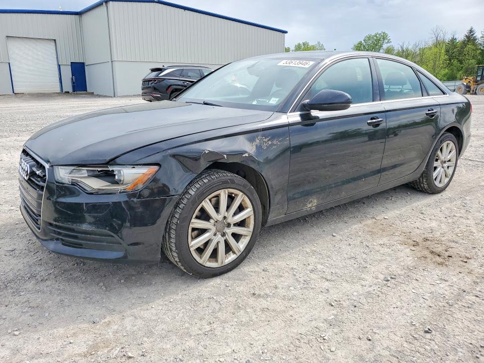 2014 Audi A6 VIN WAUGFAFC0EN066172 COPART salvage auction — FRONT END, NY - MV-907A SALVAGE CERTIFICATE, sold $2,050 on 2026-07-06 (photo 1)
