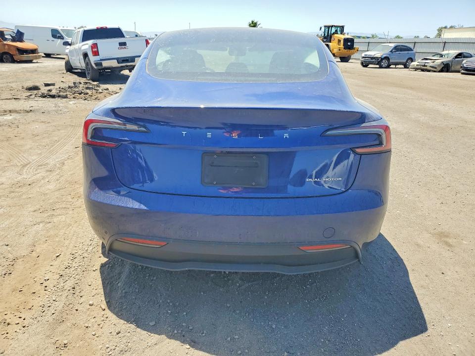 2025 Tesla VIN 5YJ3E1EB8SF879928 COPART salvage auction — FRONT END, Ca - Salvage Certificate, sold $12,000 on 2026-07-31 (photo 6)
