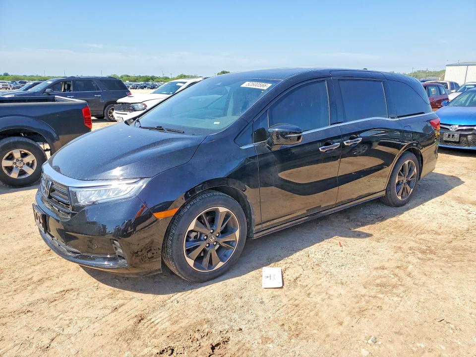 2024 Honda Odyssey VIN 5FNRL6H98RB014084 COPART salvage auction — HAIL, Tx - Salvage Vehicle Title, sold $20,300 on 2026-07-09 (photo 1)