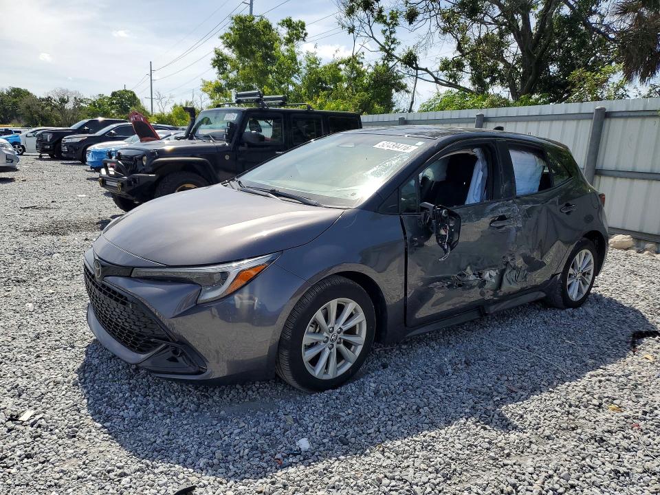2025 Toyota Corolla VIN JTND4MBE3S3236337 COPART salvage auction — SIDE, Fl - Cert Of Title Slvg Rebuildable, sold $6,300 on 2026-07-07 (photo 1)