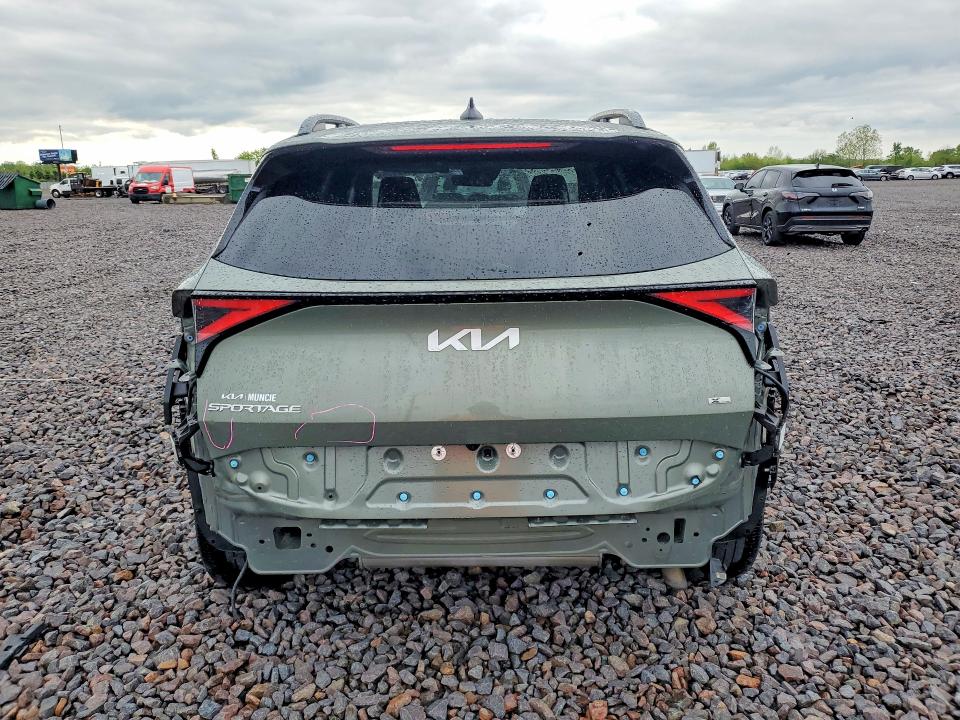 2024 Kia Sportage VIN 5XYK6CDF3RG157567 COPART salvage auction — FRONT END, IN - CERT OF TITLE-SALVAGE TITLE, sold $7,400 on 2026-07-28 (photo 6)