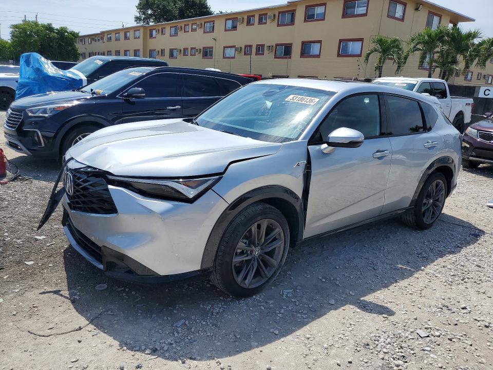 2025 Acura Adx VIN 3HDSA1H58SM702030 COPART salvage auction — REAR END, Fl - Certificate Of Destruction, sold $8,200 on 2026-07-10 (photo 1)