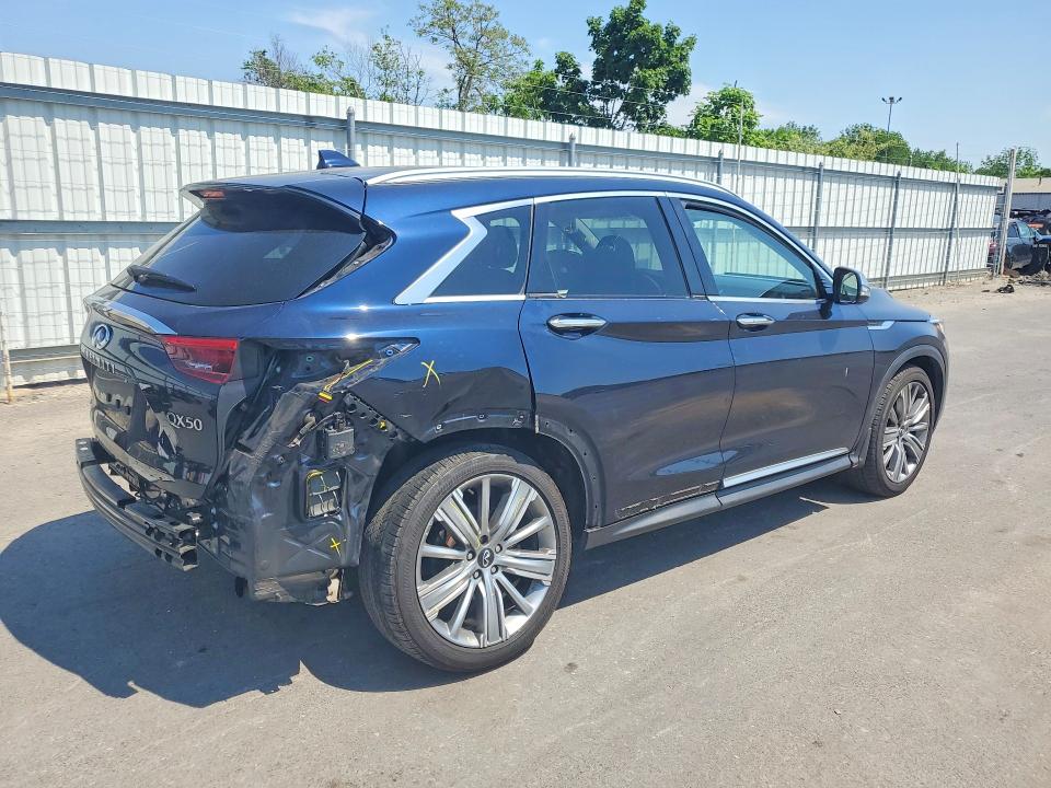 2021 Infiniti Qx50 VIN 3PCAJ5CB9MF121483 COPART salvage auction — REAR END, NJ - CERT OF TITLE-SALVAGE, sold $7,100 on 2026-07-28 (photo 3)