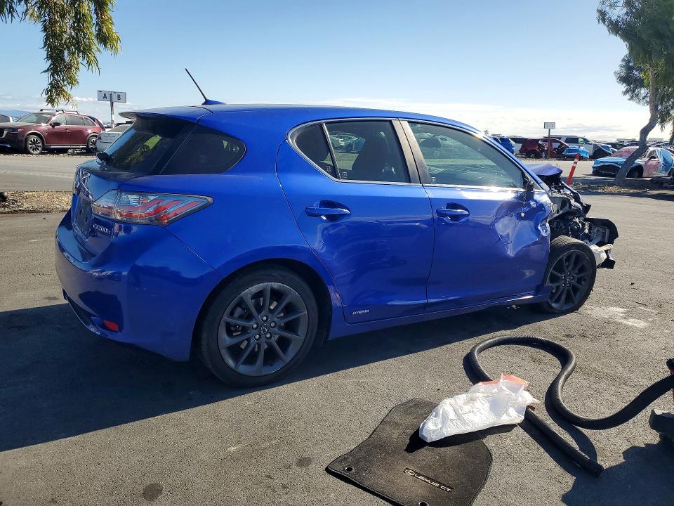 2012 Lexus Ct VIN JTHKD5BH5C2114077 COPART salvage auction — FRONT END, Ca - Salvage Certificate, sold $1,250 on 2026-07-06 (photo 3)
