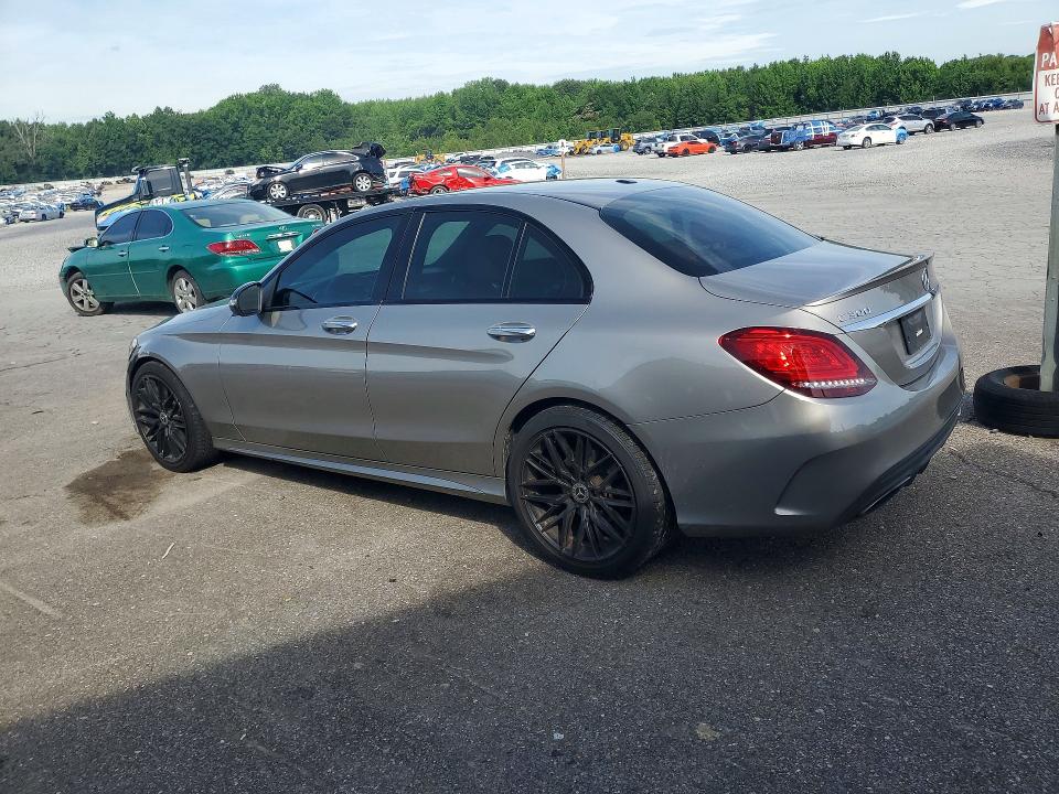 2019 Mercedes-benz C-klasse VIN WDDWF8DB4KR484620 COPART salvage auction — FRONT END, TN - SALVAGE CERTIFICATE, sold $8,500 on 2026-07-09 (photo 2)