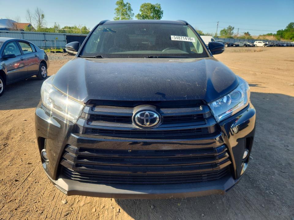 2018 Toyota Highlander VIN 5TDJZRFH7JS900436 COPART salvage auction — HAIL, Oh - Cert Of Title-Salvage, sold $11,200 on 2026-07-06 (photo 5)