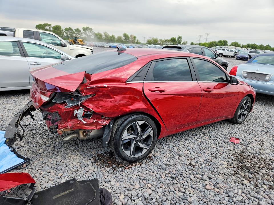 2023 Hyundai Elantra VIN KMHLP4AG9PU468934 COPART salvage auction — REAR END, Il - Salvage Certificate, sold $4,150 on 2026-07-13 (photo 3)