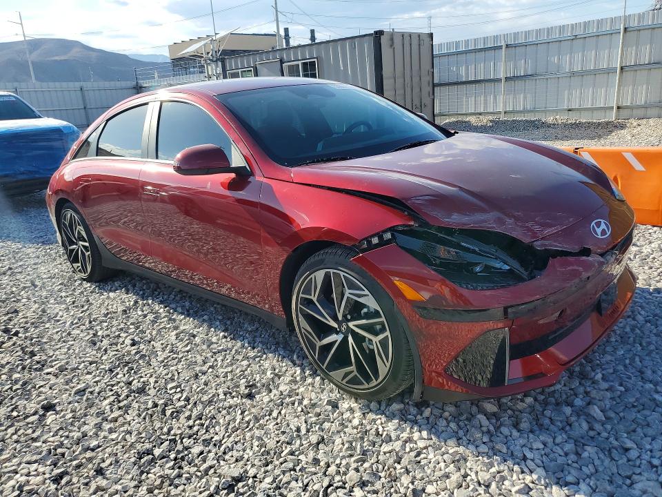 2023 Hyundai Ioniq 6 VIN KMHM34AC0PA024694 COPART salvage auction — FRONT END, NV - SALVAGE TITLE, sold $5,600 on 2026-07-22 (photo 4)