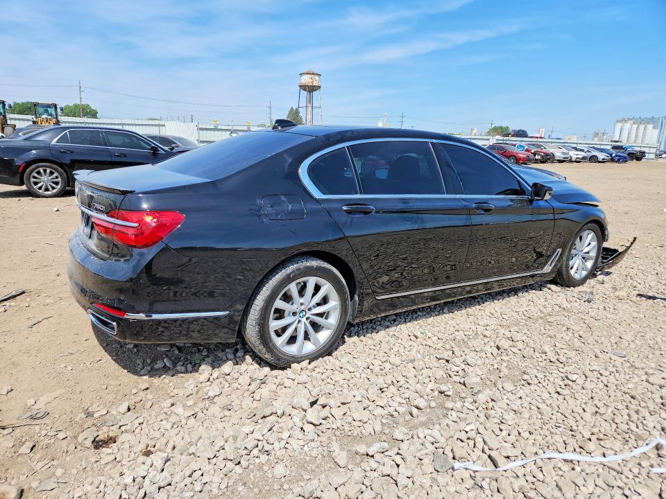 2019 BMW 7er VIN WBA7E4C58KGV28536 COPART salvage auction — FRONT END, Wv - Salvage Certificate, sold $3,650 on 2026-07-31 (photo 3)