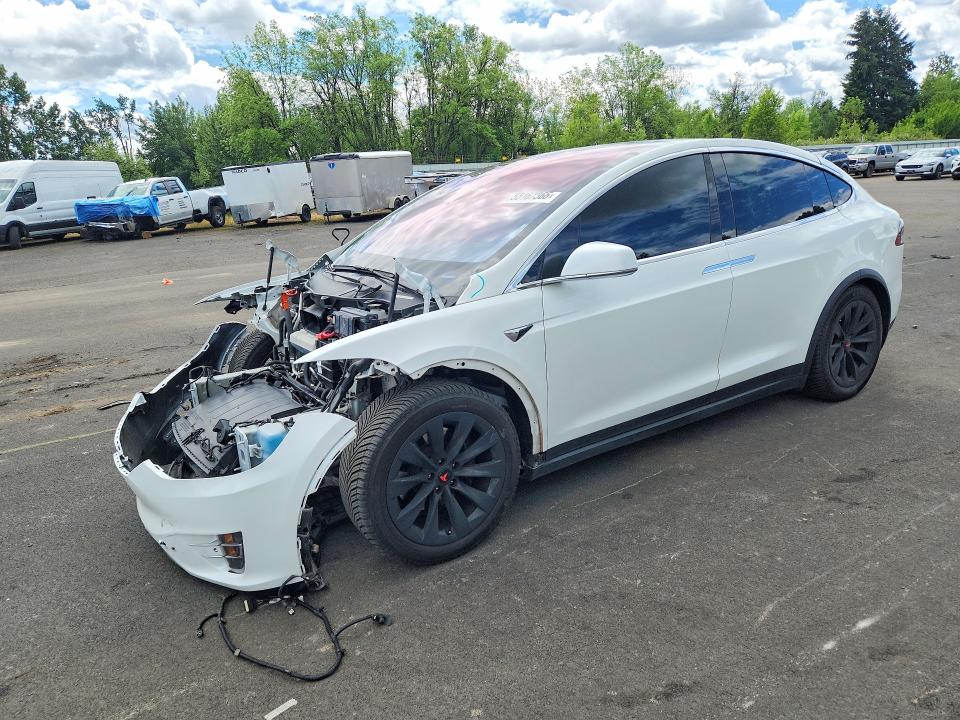 2017 Tesla Model x VIN 5YJXCBE20HF055203 COPART salvage auction — FRONT END, Or - Salvage Title Certificate, sold $6,600 on 2026-07-06 (photo 1)