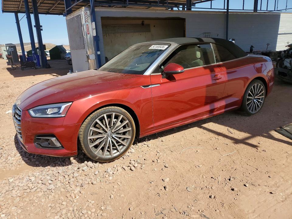 2018 Audi A5 VIN WAU2NGF5XJN004399 COPART salvage auction — SIDE, Az - Cert Of Title - Salvage, sold $5,500 on 2026-07-09 (photo 1)
