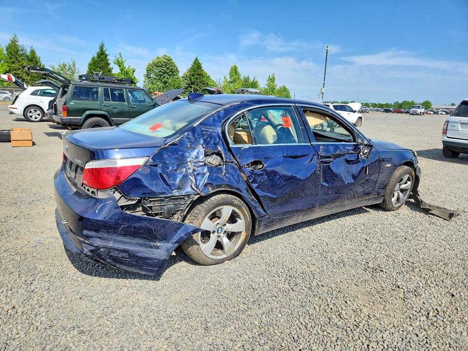 2004 BMW 5er VIN WBANA73554B065100 COPART salvage auction — REAR END, Or - Salvage Title Certificate, sold $325 on 2026-07-28 (photo 3)