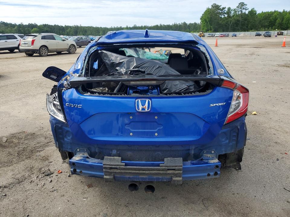 2018 Honda Civic VIN SHHFK7H48JU230908 COPART salvage auction — REAR END, Sc - Cert Of Title-Salvage, sold $275 on 2026-07-27 (photo 6)