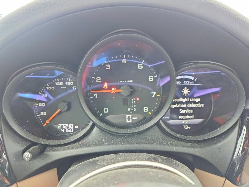 2021 Porsche VIN WP1AA2A54MLB15582 COPART salvage auction — FRONT END, Nm - Cert Of Title-Salvage, sold $500 on 2026-07-24 (photo 9)
