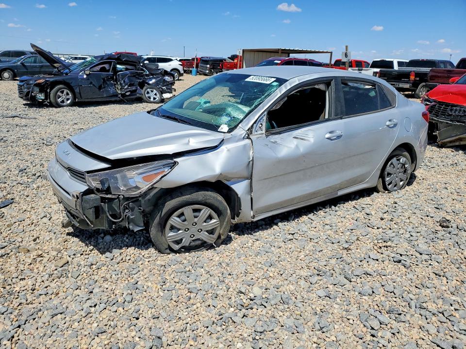 2023 Kia Rio VIN 3KPA24AD0PE618251 COPART salvage auction — FRONT END, Tx - Certificate Of Title (P), sold $3,200 on 2026-07-09 (photo 1)