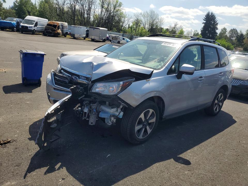 2017 Subaru Forester VIN JF2SJAEC0HH587796 COPART salvage auction — FRONT END, Or - Salvage Title Certificate, sold $1,000 on 2026-07-27 (photo 1)