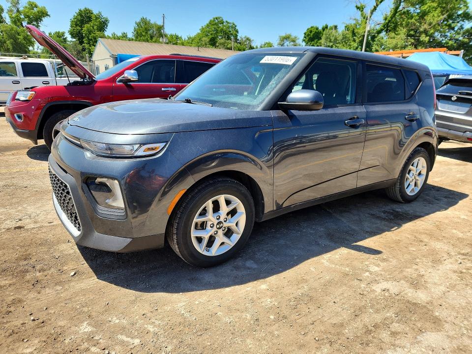 2021 Kia Soul VIN KNDJ23AU3M7748174 COPART salvage auction — HAIL, Ks - Cert Of Title-Salvage, sold $3,000 on 2026-07-15 (photo 1)
