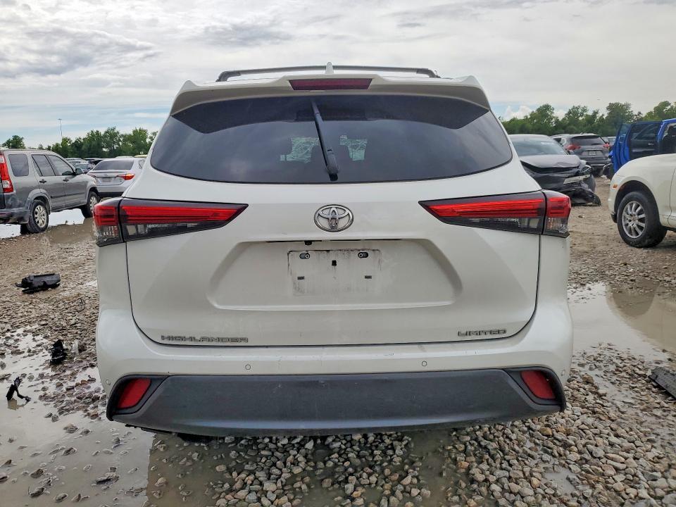 2020 Toyota Highlander VIN 5TDYZRAH9LS023988 COPART salvage auction — FRONT END, TX - SALVAGE VEHICLE TITLE (P), sold $225 on 2026-07-24 (photo 6)