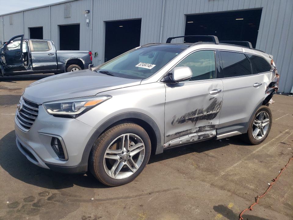 2018 Hyundai Santa fe VIN KM8SR4HF1JU289863 COPART salvage auction — REAR END, Mi - Cert Of Title-Salvage Vehicle, sold $2,500 on 2026-07-08 (photo 1)