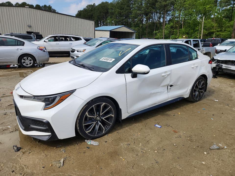 2020 Toyota Corolla VIN 5YFS4RCE2LP050241 COPART salvage auction — SIDE, Tx - Salvage Vehicle Title, sold $4,600 on 2026-07-21 (photo 1)